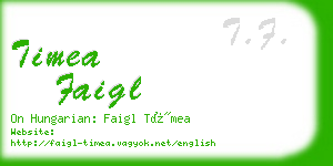 timea faigl business card